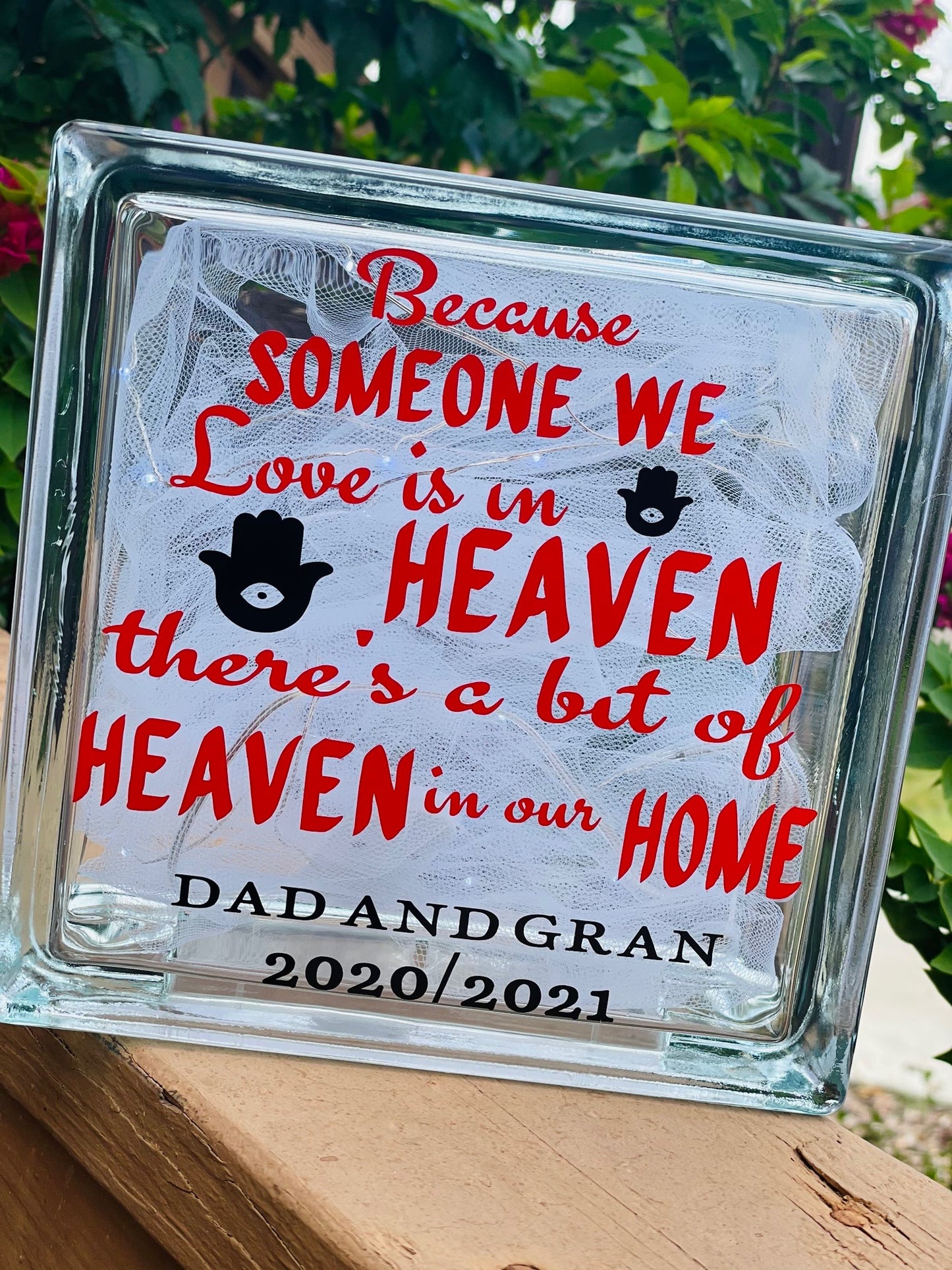 Memorial Glass Block