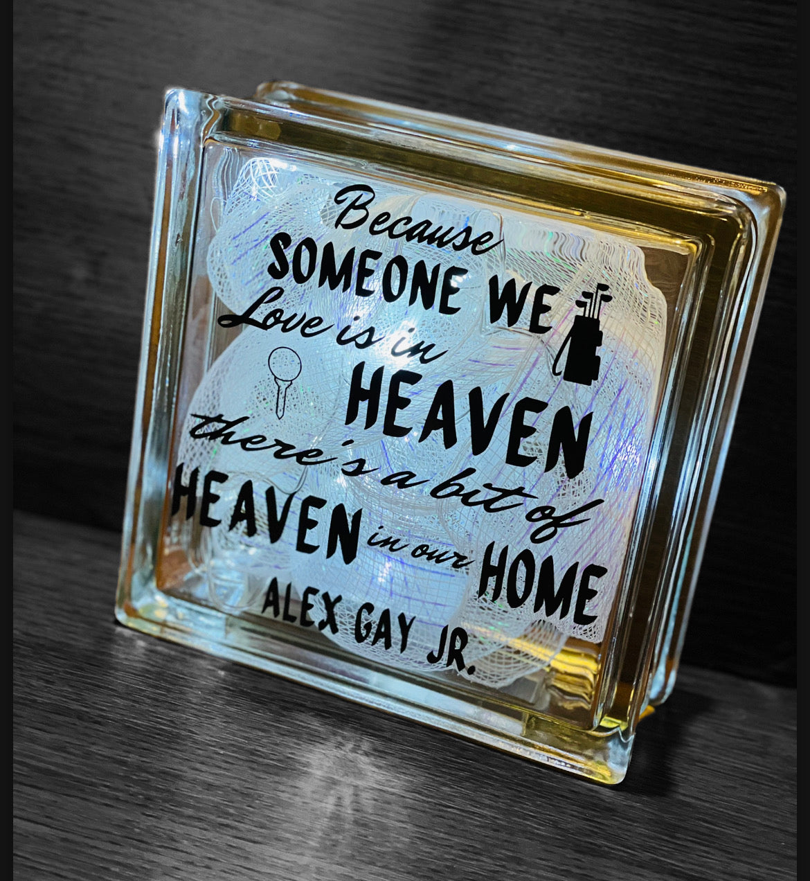 Memorial Glass Block