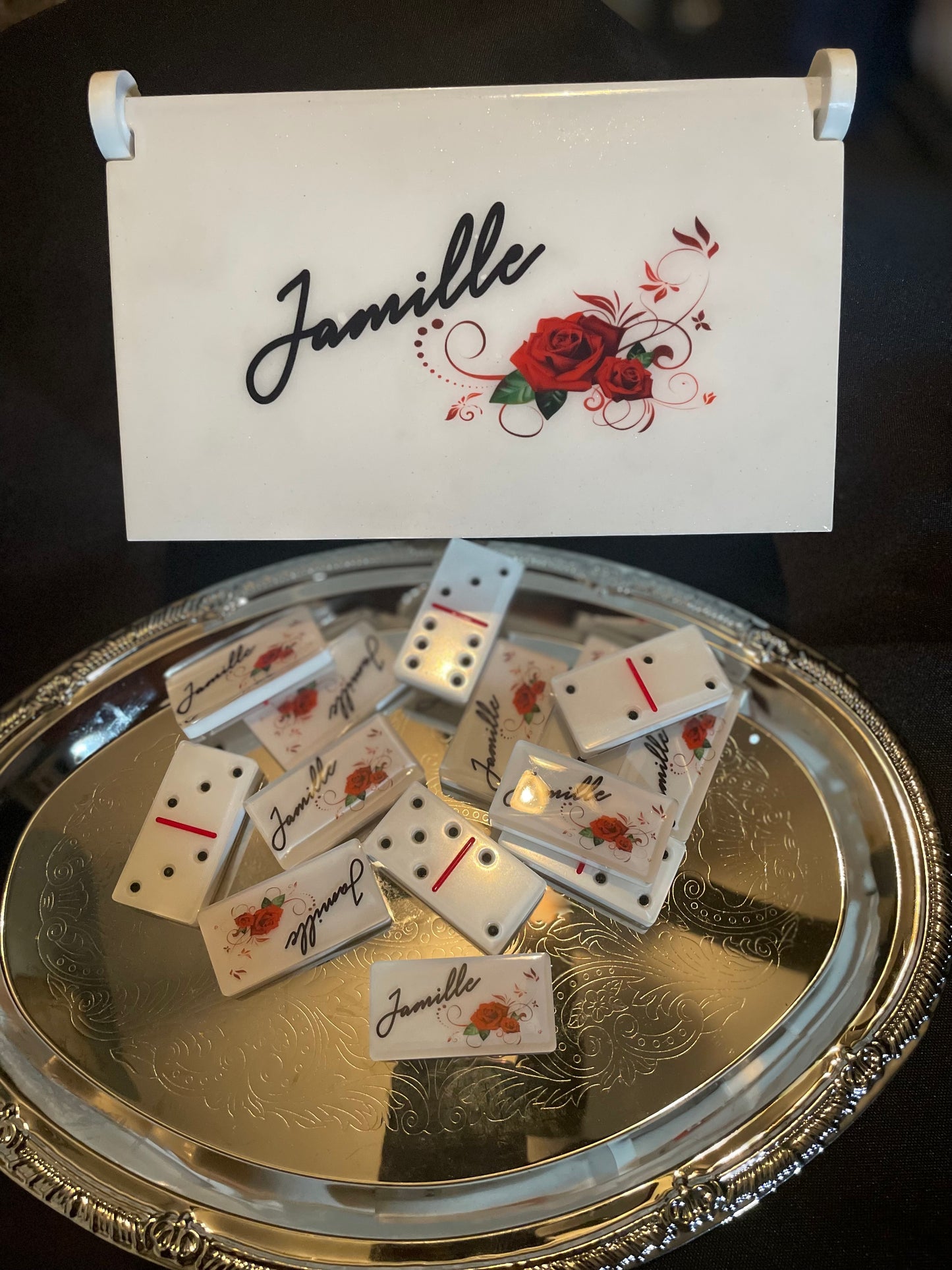 Custom Dominoes with Custom Resin Box