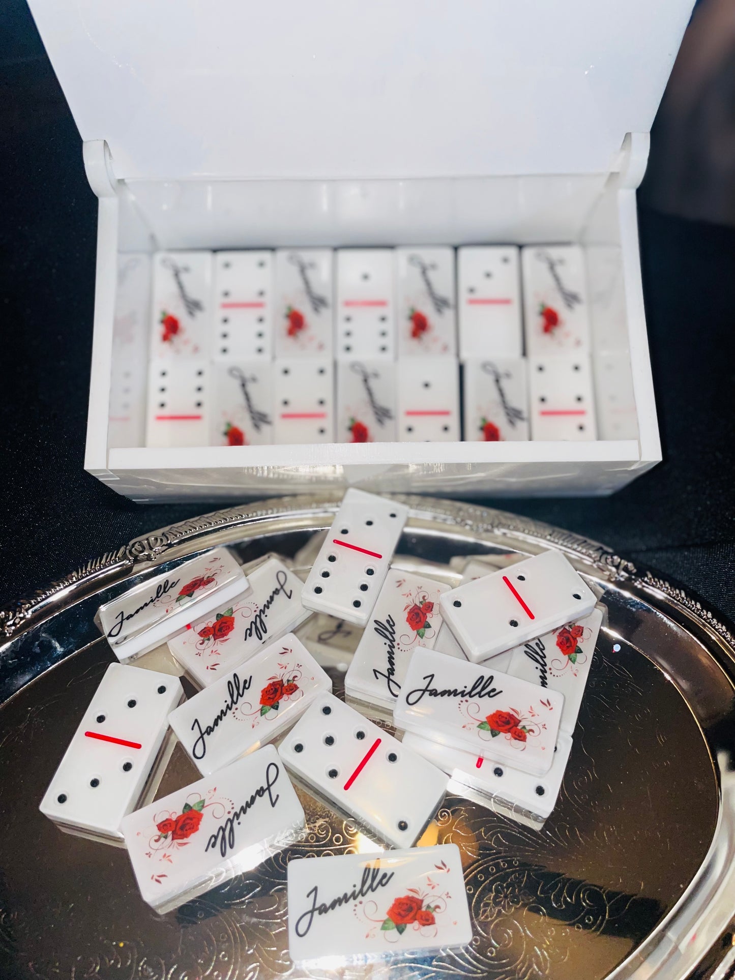 Custom Dominoes with Custom Resin Box